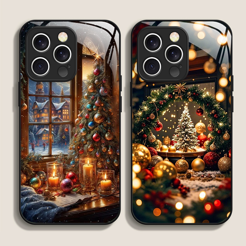 Phone Cases Iphone 13 - クリスマスツリー ギフト 雪景色 クリエイティブ スマホケース iPhone