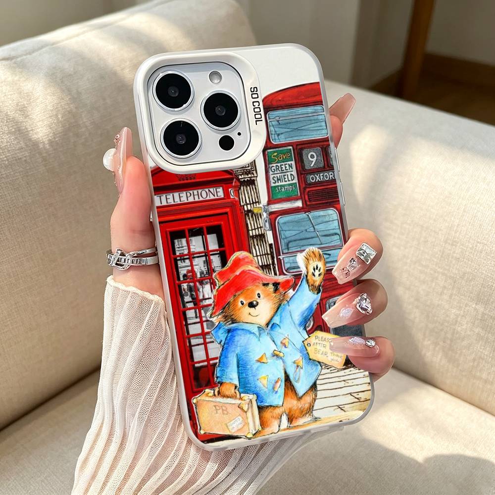 ロンドン・パディントンのクマのイラストが描かれたiPhone - Phone Cases London のレビューと価格