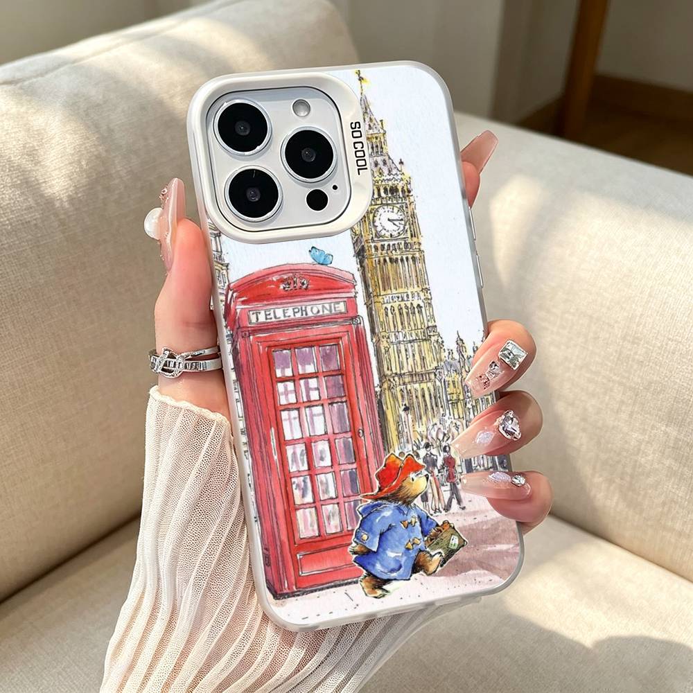 ロンドン・パディントンのクマのイラストが描かれたiPhone - Phone Cases London のレビューと価格