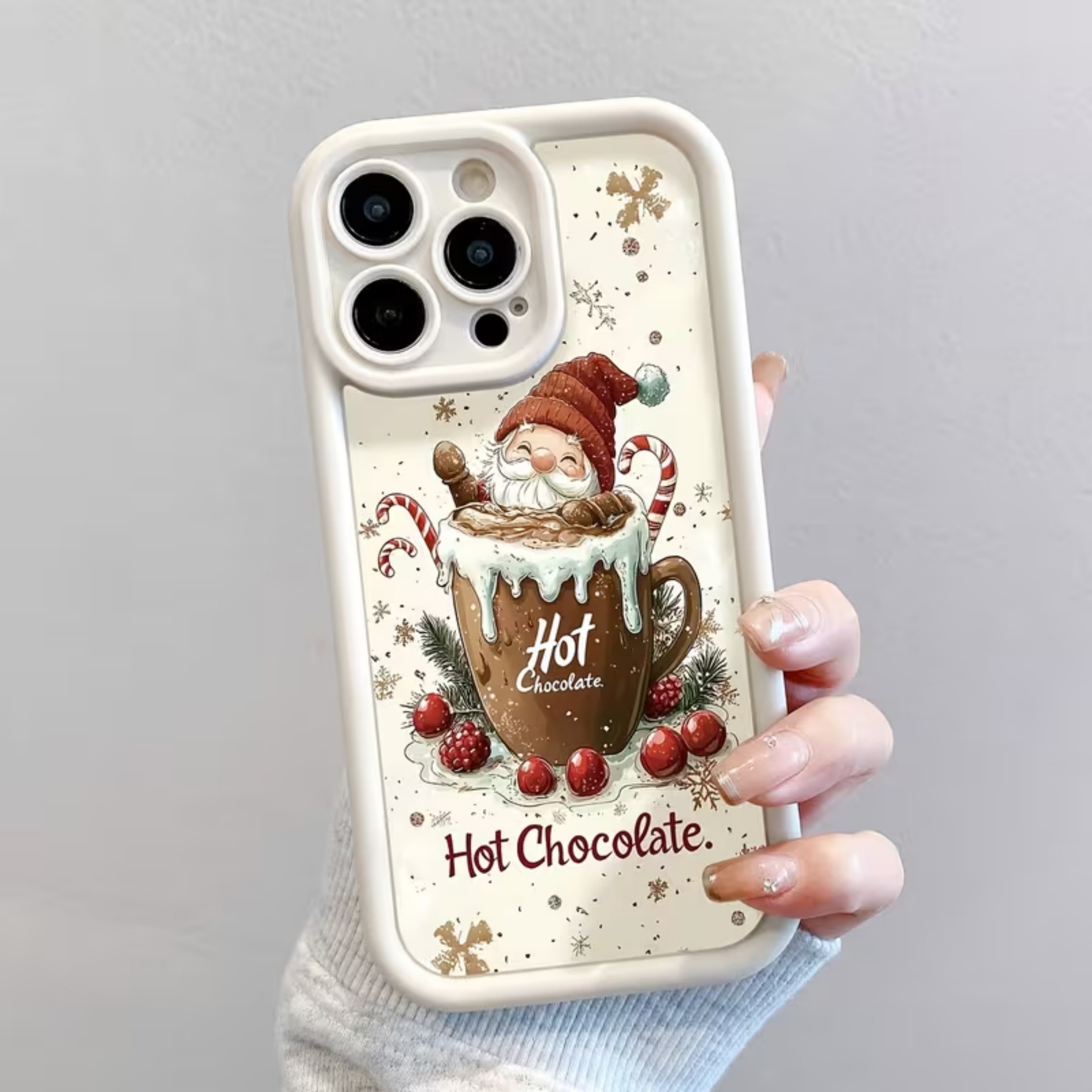シリコン製、かわいいサンタクロース柄のマット仕上げのiPho - Phone Cases Xr Iphone のレビューと価格