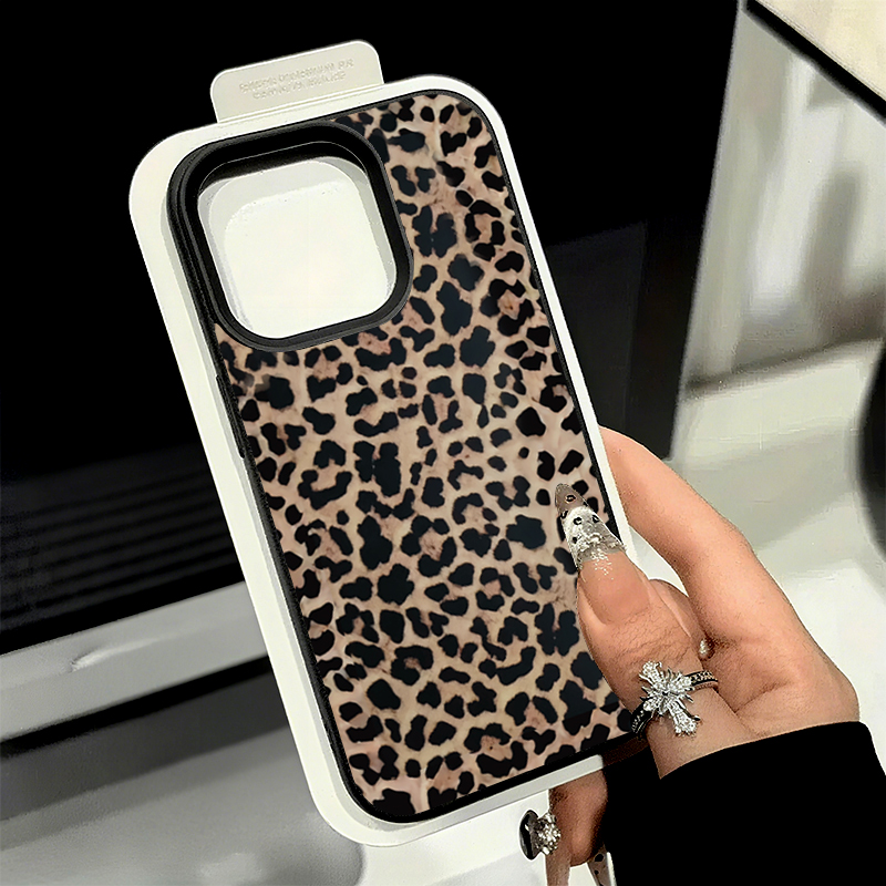耐衝撃ブラックレオパードライチテクスチャソフトフォンケース  - Phone Cases Xr Iphone のレビューと価格